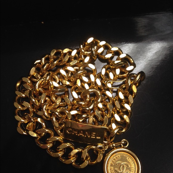 100% Authentic Chanel Gold Coin Vintage belt
