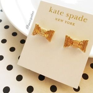 Kate Spade Bow Earrings.