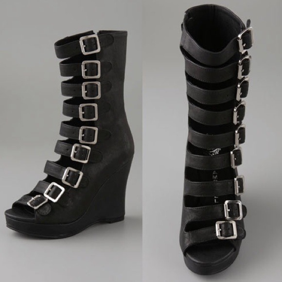 Jeffery Campbell Wedge Gladiator Boots