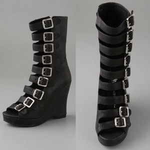 Jeffery Campbell Wedge Gladiator Boots