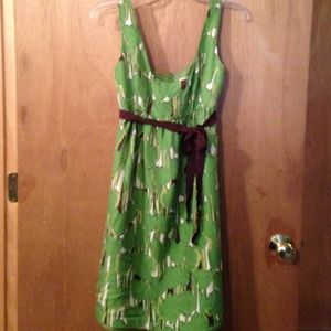 Green and brown Michael Kors dress