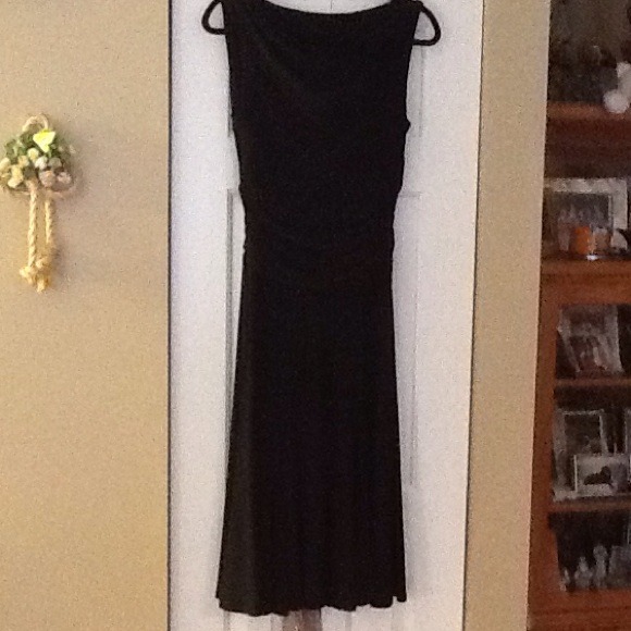 Black stretchy runched waist