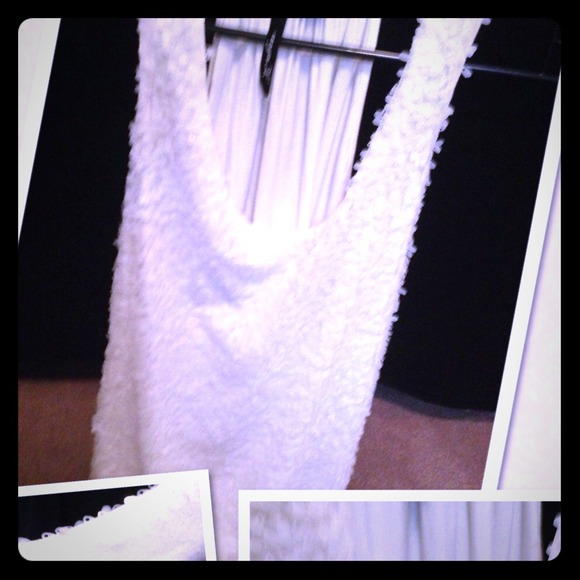 Gorgeous white sparkle racer back tunic