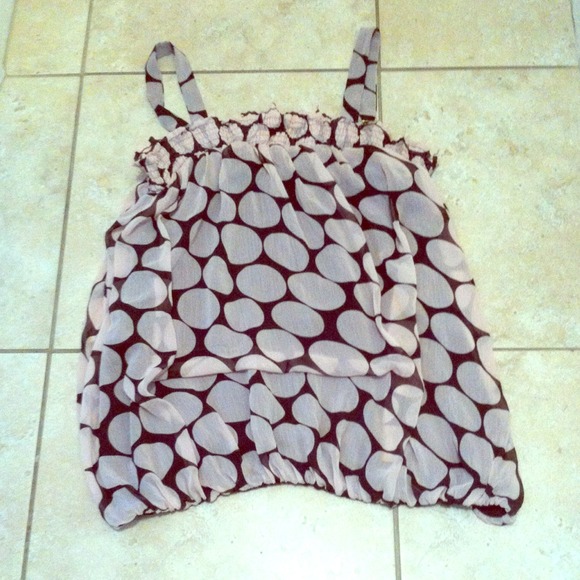 🚨sold🚨Brown n pink tank top