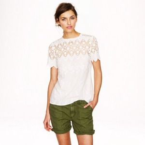 J.crew collection Victorian lace top size 2