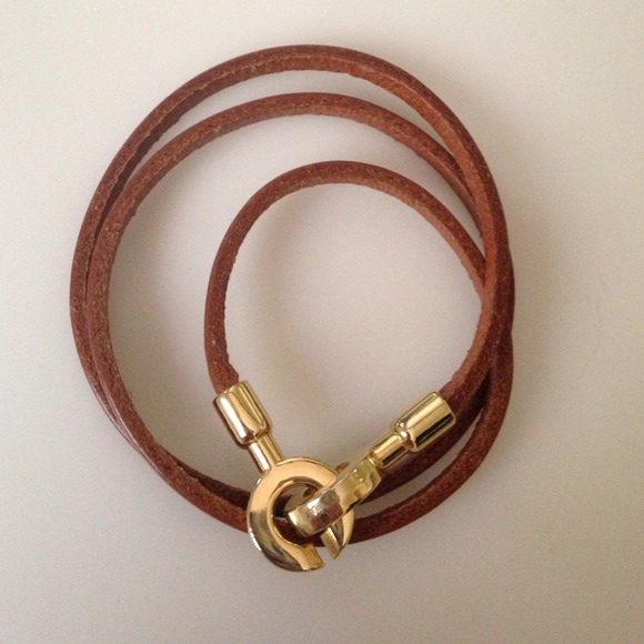 Leather wrap around bracelet
