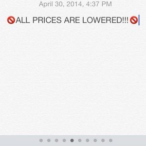 PRICES ARE LOWERED!!