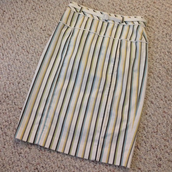 Striped Pencil Skirt