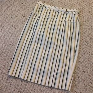 Striped Pencil Skirt