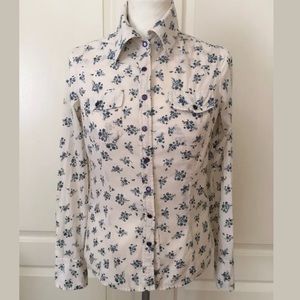 Vero Moda long sleeve snap button blouse