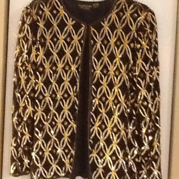 Dressy beaded cardigan