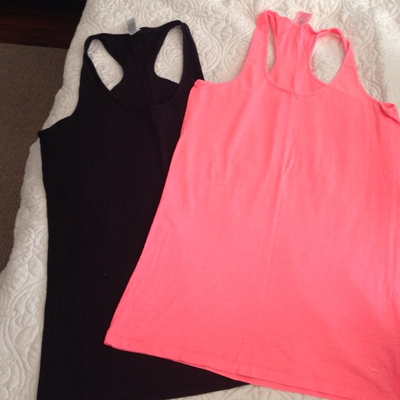 Victoria's Secret Tops - 💥SOLD💥 Victoria's Secret Pink Racerback Tees
