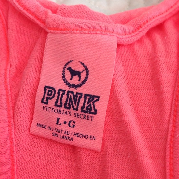 💥SOLD💥 Victoria's Secret Pink Racerback Tees - Picture 2 of 3