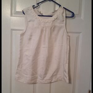 Sleeveless silk blouse