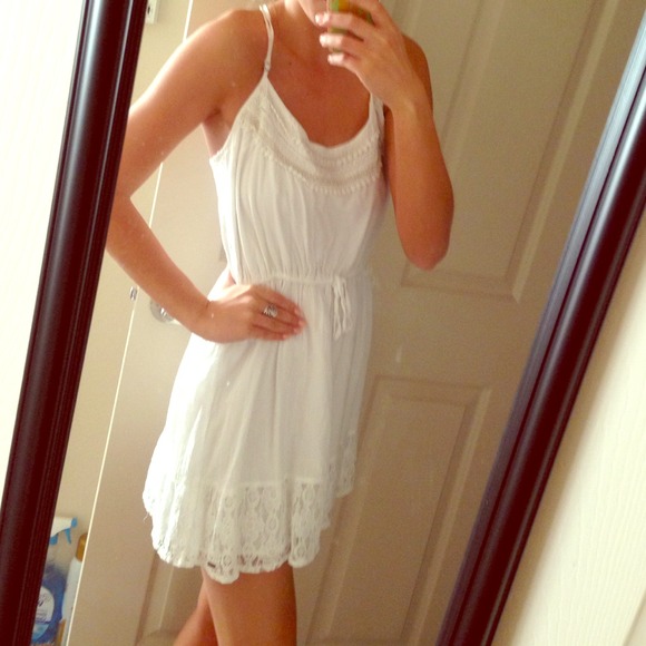 Hollister white summer dress