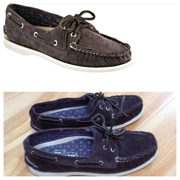 Sperry Shoes - Sperry cloud logo authentic corduroy boat shoe