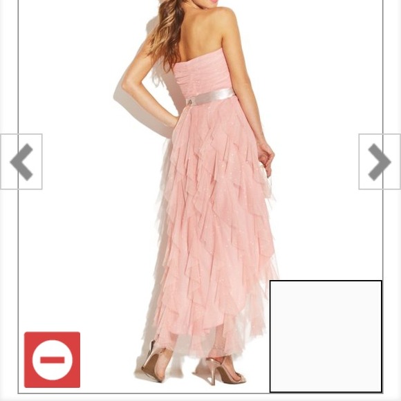 Pink glittery hi lo dress - Picture 2 of 2