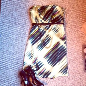 NWT The limited strapless silk dress