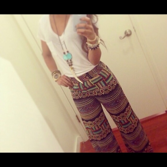 Printed pants