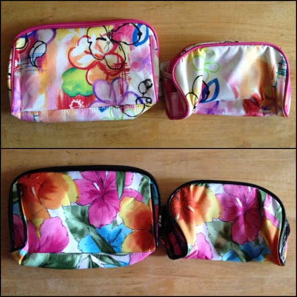 Hibiscus & Floral Cosmetic Bags