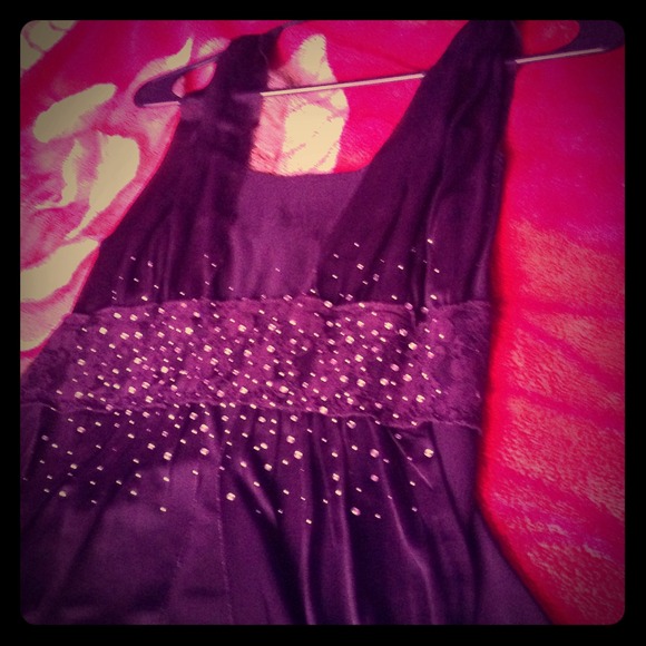 A black diamond dress
