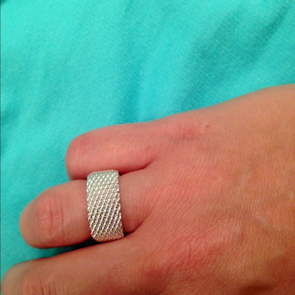 Tiffany Sterling Silver Ring (925) Size 6.5-7