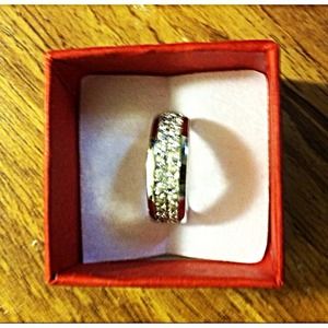 Two Row CZ Eternity Band