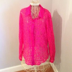 Lace pink blouse