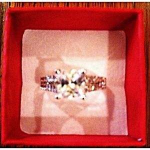 Beautiful Princess Cut CZ Ring