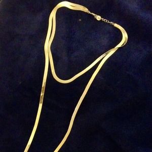 SOLD BCBG Snake Chain Gold Necklace