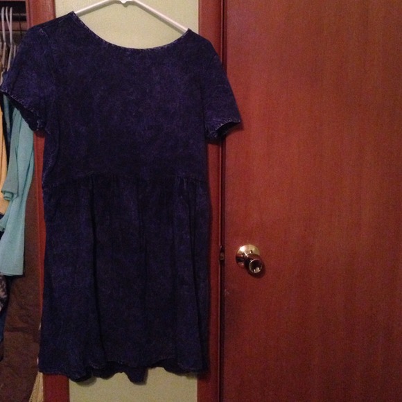 Dark Blue Baby Doll Dress