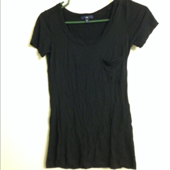 Black Scoop Neck