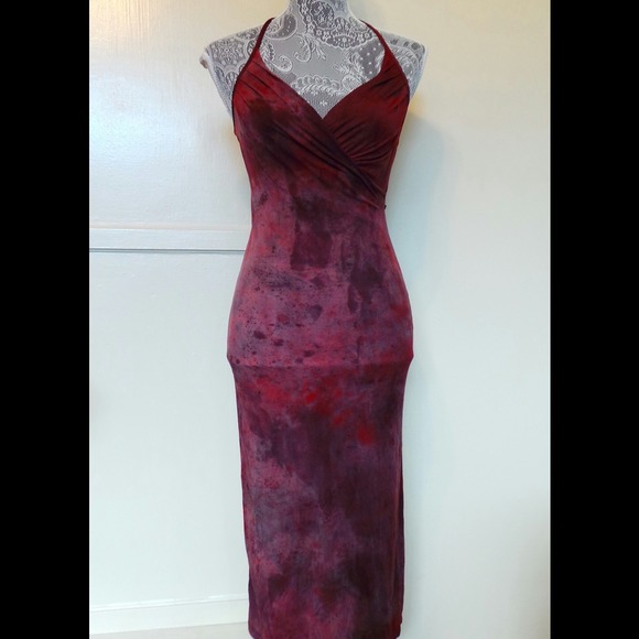 Backless plum maxi dress. Size Small/0 NWOT