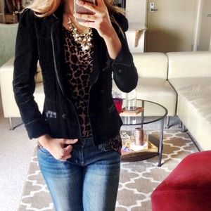 Lux velvet blazer