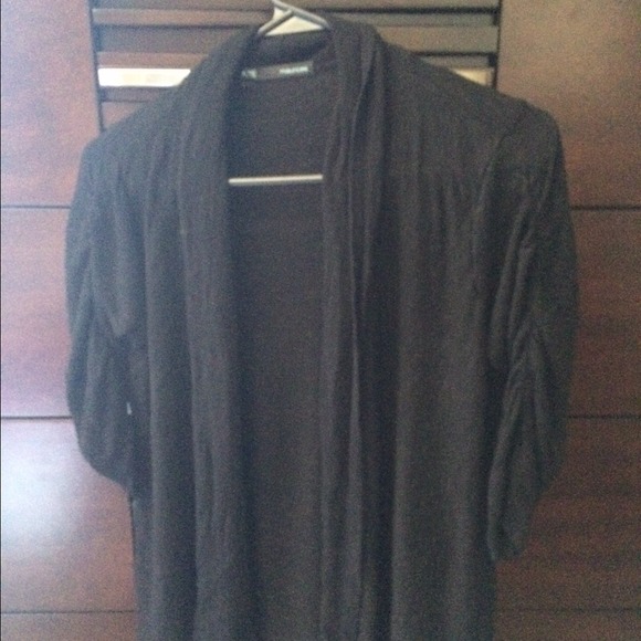 Blk cover up butter fly rose shirt and blk skirt