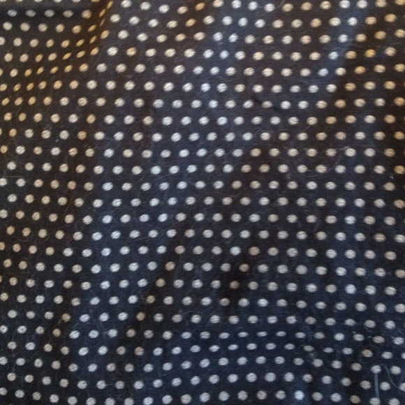 Black with white dots mini skirt - Picture 2 of 2