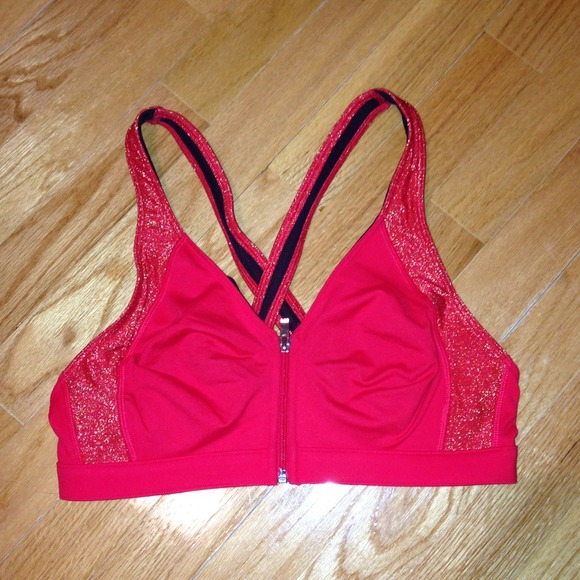 Red VS sports bra