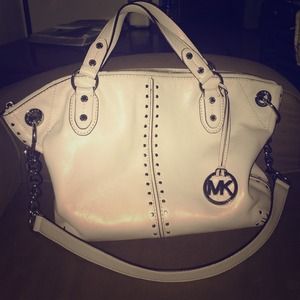 Beige Michael Kors purse