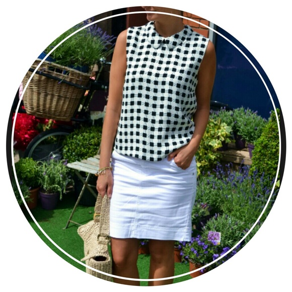 Mango Basics White Pencil Skirt