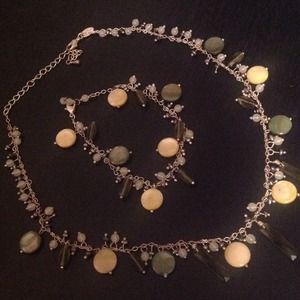 Lia Sophia necklace with matching bracelet