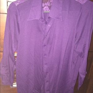 Sold in a bundle Purple button up shirt