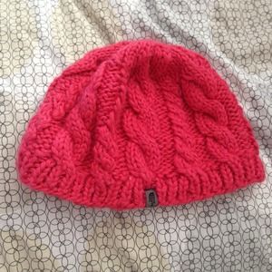Pink knit Beanie