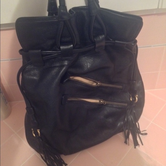 Salvatore ferragamo leather handbag