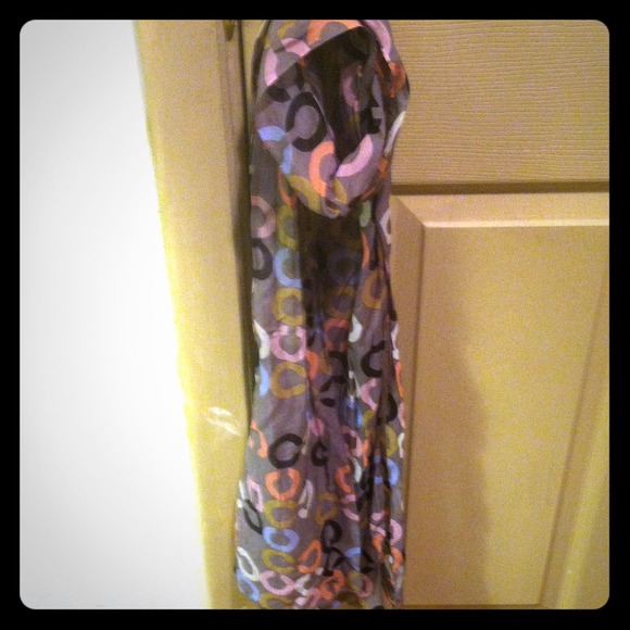 Beautiful silk Coach scarf!