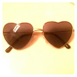F21 Heart framed sunglasses