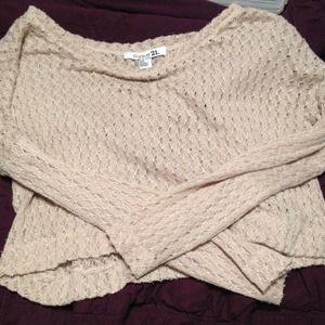 knitted crop top