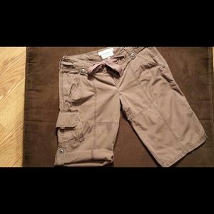 Brown bermuda shorts