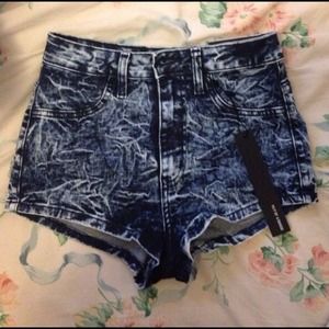 High Waisted Denim Shorts