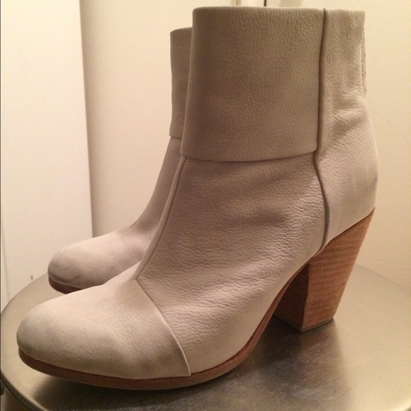 Rag and bone newbury boot in ivory leather