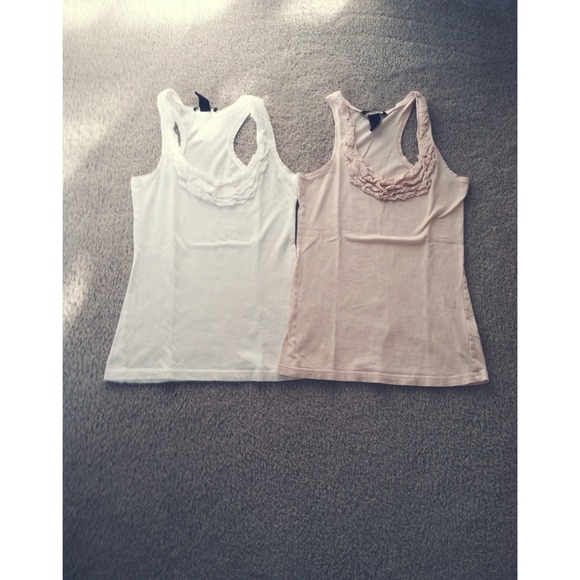 BUNDLE: H&M Ruffle Racerback Tanks
